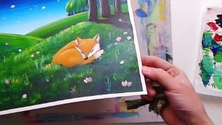 Acrylic Painting for Beginners: Dreamy Stories Told w. Paint
