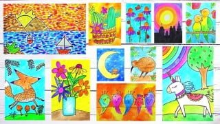 Art for Beginners & Kids: Drawing & Painting With Bold Color