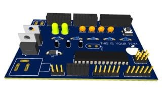 Build Your Own Arduino Board With Your Name