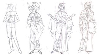 Byzantine Iconography Series 4: Drawing the Full Figure (P1)