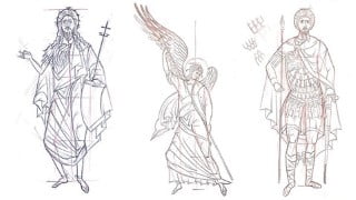 Byzantine Iconography Series 4: Drawing the Full Figure (P4)