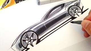 Car Sketching with Simple Analog Tools