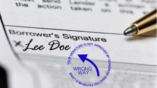Comply w/ Federal Laws: Fix Your Signature on Loan Contracts
