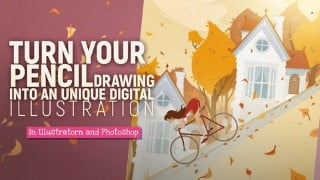 Create atmospheric digital art from your pencil sketch