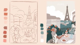 Digital Illustration Process in Procreate