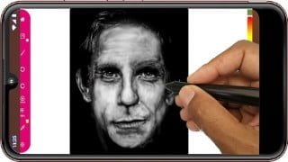 Draw a portrait with only one brush tool of Paintology