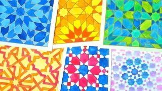 Draw & Paint Islamic Patterns: Eightfold Islamic Geometry