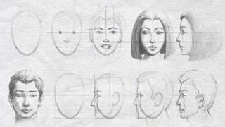 Drawing & shading beautiful Male and Female face -easy steps