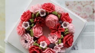 How to make flower jelly cake.