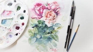 How to Paint Roses with Watercolour