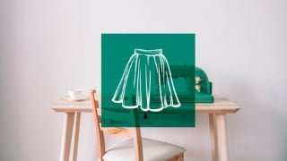 How to sew a lined skirt without a pattern