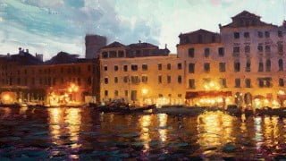 Impressionism - Paint a Venice Night scene in oil or acrylic
