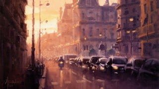 Impressionism - Paint this Paris Scene in oil or acrylic