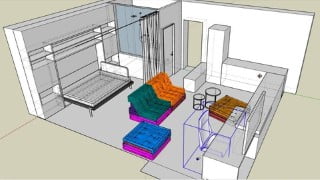 Interior design for small apartments.