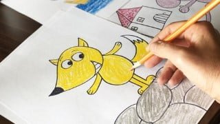 Learn drawing with simple cartoon animals