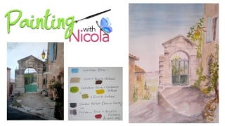 Learn & paint a watercolor in 6 FUN & EASY to follow steps.