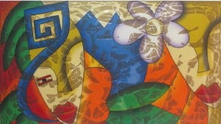 Learn to paint a pretty picture on canvas with acrylics.