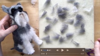 Make A Realistic & Adorable Needle Felt Schnauzer!