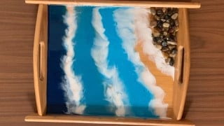 Master the Resin Art Beach scape-Beginner friendly