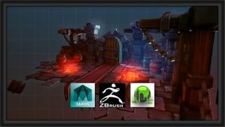 Model and Texture a Stylized Dungeon for Games
