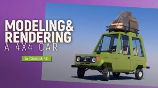 Modelling the Shogun in Cinema4D use the bonus shaders!