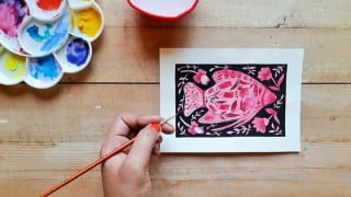 Modern Folk Art: Drawing and Painting fish