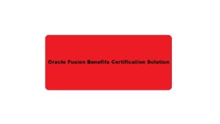 Oracle Fusion Benefits Certification Solutions(1Z0-1053-20)