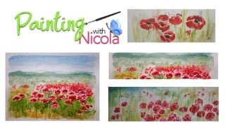Paint these vivid POPPIES easily in a loose & relaxed style.