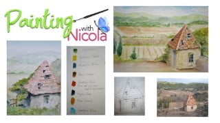 Paint this watercolor painting in 8 easy steps. Just COPY ME