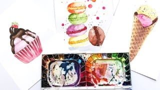 Painting Sweet Treats with Watercolor