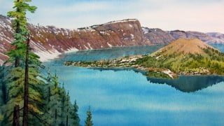 Painting Wild Places with Watercolors: Crater Lake