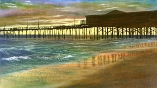 Painting Wild Places with Watercolors: Nags Head Sunrise