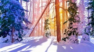 Painting Wild Places with Watercolors: Winter's Light