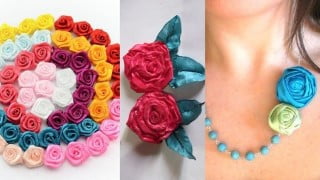 Rosette Fabric Flower Making