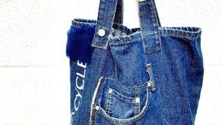 Sewing: Making a Tote bag using recycled jeans