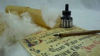 Simple Gothic Hand Calligraphy