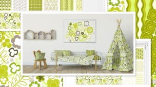 Simple, Quick Retro Floral Coordinates - Adobe Illustrator