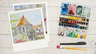 Sketching with Ink Pen & Watercolour