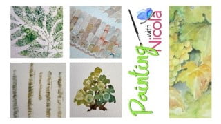 SPECIAL PAINT EFFECTS in watercolor for FUN & to add DRAMA.