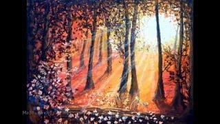 Sunrise Oil Pastel Painting