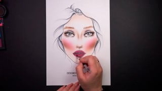 The facechart for makeup artists