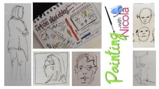 URBAN sketchers, BASIC, EASY put people in scenes. PART 2