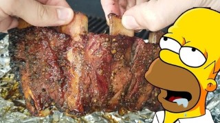 Free Cooking Tutorial - How to BBQ Beef Ribs (Super Simple) Smoking Method