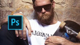 Free Photoshop Tutorial - Adobe Photoshop Portrait Retouching - Skater Guy