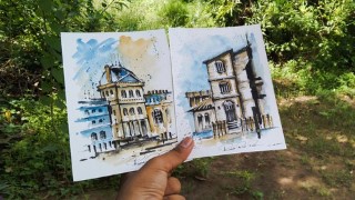 Urban Sketching - Learn to Paint Three Beautiful Paintings