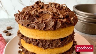 Bake Like a Pro with Robin Miller and GoodCook: Vanilla Layer Cake with Chocolate Ganache