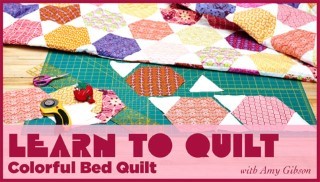 Learn to Quilt: Colorful Bed Quilt