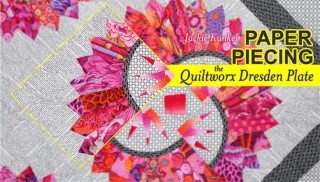 Paper Piecing the Quiltworx Dresden Plate