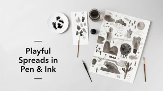 Playful Spreads in Pen & Ink