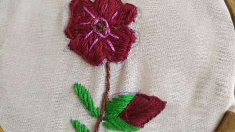 Free Sewing Tutorial - How to make flower embroidery design/bird embroidery